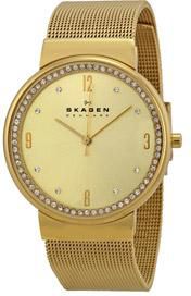 75.6% OFF! Skagen Ladies Classic Ancher Watch Gold Stainless Steel Bracelet
