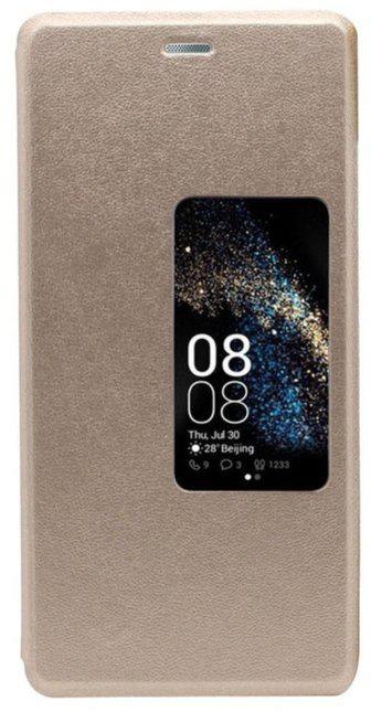 Bdotcom PU Leather Case For Huawei P10 Plus (Gold)