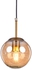 Cilcular gold modern ceiling lamp with opal glass G11G