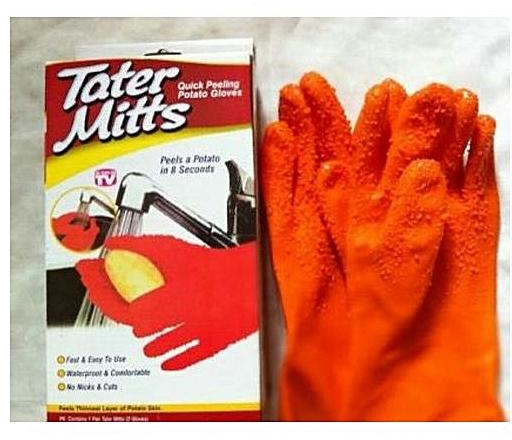 As Seen On Tv Tater Mitts Potato Peeling Gloves
