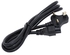 1.5m Laptop Power Cable 3 Pin to Flower without Fuse black