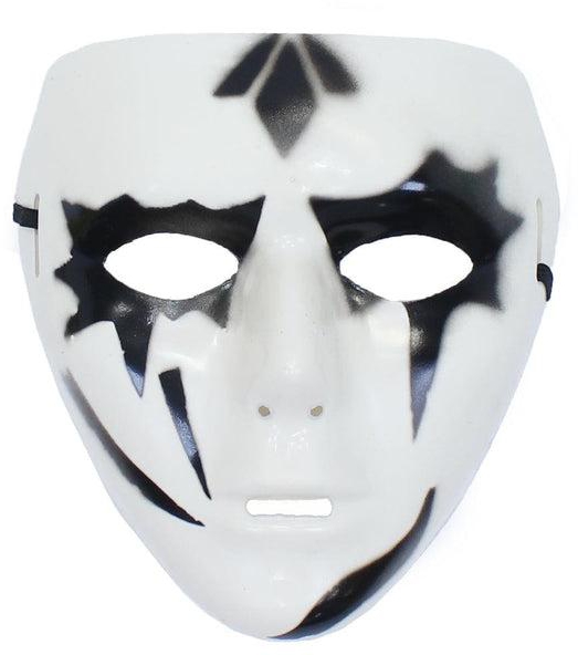 Halloween White * Black Mask