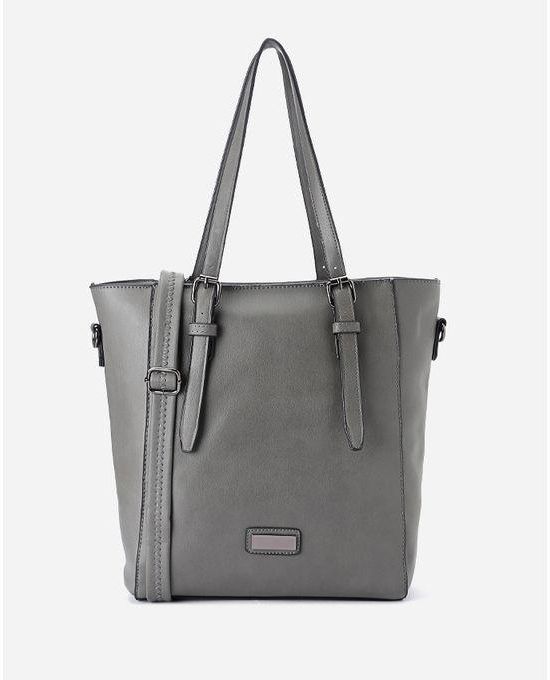 Silvio Torre Leather Hand Bag - Grey