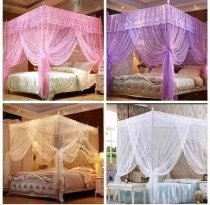 Mosquito Net With Metallic Stand- Pink, purple, white- 4*6, 5*6, 6*6
