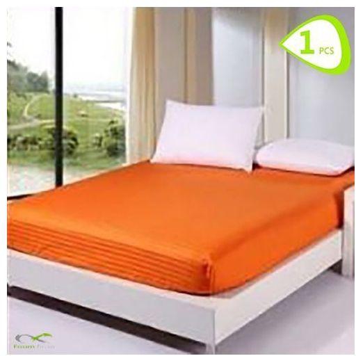 Generic Protective Cotton Bed Set - Orange - 160*200