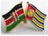 Fashion Kenya - Garissa Double Flag Lapel Pin