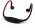 For Samsung iPhone Sports Wireless Stereo Bluetooth Headset Earphone Headphone red