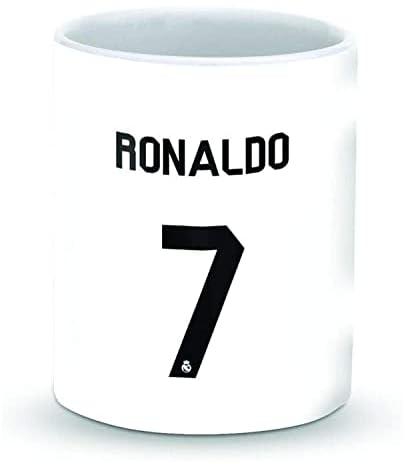 Stylizedd Mug 11oz Ceramic Mug Ronaldo Real Jersey