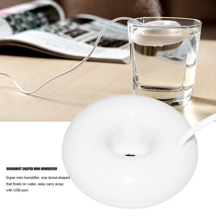 Doughnut Shaped Mini Humidifier For Home And Office USB Portable Air Fresher