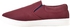 Rokatti Faux Leather Elastic Side Panels Slip-on Sneakers for Men - Burgundy