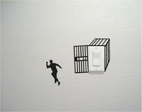 Prison Break Switch Wall Decal Sticker 10x10 cm