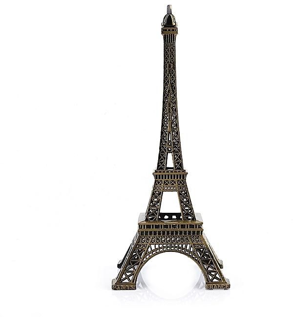4 Colors Paris Eiffel Tower Figurine Statue Vintage Alloy Model Decor Ornament 