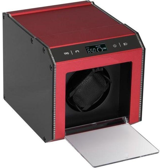WATCH WINDER FOR AUTOMATIC WATCHES-RED-METAL-1 AUTOMATIC WATCH SLOTS