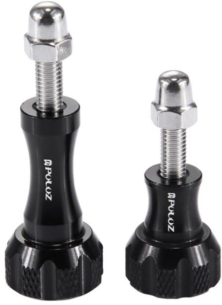 Puluz GoPro HERO CNC Aluminum Thumb Knob Stainless Bolt Nut Screw Set DJI OSMO Xiaoyi Action Cameras PU144 (Black)