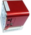 Vision,A2  ,Mp3 Speaker,USB Flash Disk Micro SD Aux Player,Red