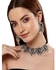 Shining Diva Fashion Latest Stylish Traditional Oxidised Silver Necklace Jewellery Set for Women (13126s)