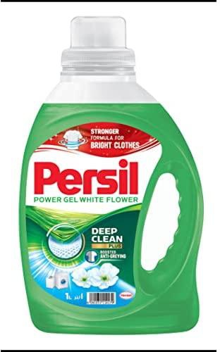 Persil Power Gel Liquid Laundry Detergent, With Deep Clean Technology, White Flower, 1L