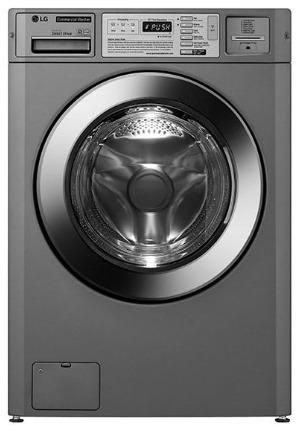 LG Commercial Washing Machine, Front Load, 15KG, FH0C7FD2MS Silver - WIFI Stack by LG