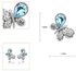 Mysmar Rhionstone Austrian Crystal Butterfly Jewelry Set [MM37]