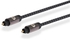 HP Toslink Fiber Optic Cable, 1.5 Meters, Black - HP034GBBLK1.5TW