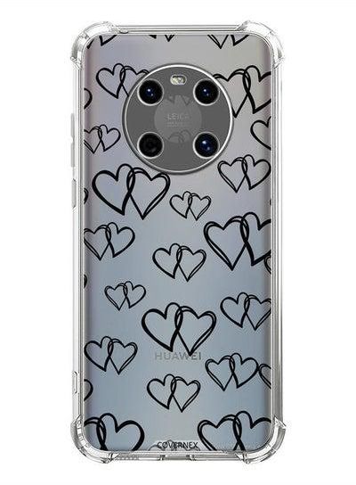 Shockproof Protective Case Cover For Huawei Mate 40 Heart Shape Sticker