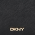 DKNY R1621107-001 Bryant Park Organizer Wallet for Women - Leather, Black