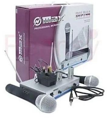 Omax Max Dual Channel UHF Wireless Microphone System-DH-744 and others