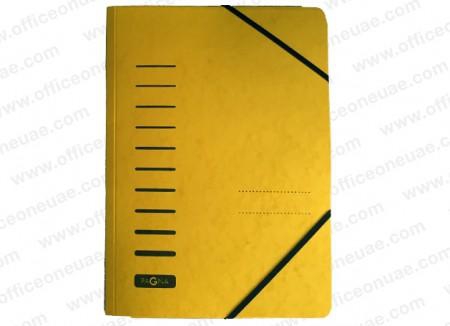 Pagna Manila Folder A4 with elastic fastener, Yellow