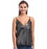 MISSGUIDED TJ407672 V Neck Cami Top for Women - Silver