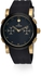 Fitron Watch for Men , Analog , Rubber Band , Black , FT8260M090202