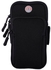 Outdoor Sports Running Arm Band Holder Zipper Phone-Black