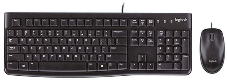Logitech Mk120 USB Keyboard And Mouse Set Black