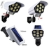 IP65 77 LED Camera Solar Light Motion Sensor Outdoor Wall Lamp Rechargeable Adjustable Rotation LED Spotlight For Street Garden