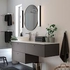 LINDBYN Mirror, black, 80 cm - IKEA