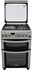 GC-F6631ZX2D2(SL) - 3Gas+1Electric, 60X60 Full Convection Double Oven+Grill, 1 WOK, 1 Rapid HP (180mm - 2000W), Flame Failure Device, Rotisserie, Smart Timer, Cast Iron Pan Supports with Matt enamel burner caps, Utensil Apparatus for Glass Lid, Silver.
