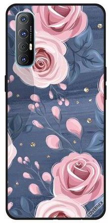 Pink Roses Protective Case Cover For Oppo Reno 3 Pro Multicolour