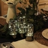 Rhytsing Set of 3 Glass Cylinder Lanterns with Fairy Lights, Decorative Table Lamp Flameless Candle with Timer Function