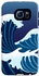 حافظة فاخرة متينة بتصميم مطفي اللمعان لهواتف سامسونج جالاكسي اس 6 من ستايليزد - بحر ياباني