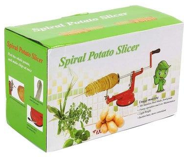 Potato Slicer And Potato Cutter Red Color Spiral Potato Slicer Red/Sliver