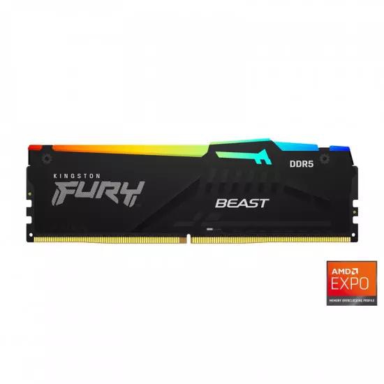 Kingston FURY Beast EXPO/DDR5/16GB/5600MHz/CL36/1x16GB/RGB/Black | Gear-up.me