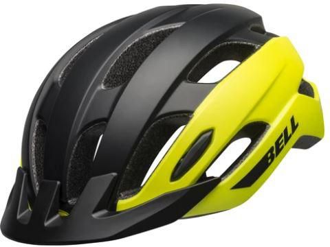 Bell Trace Cycling Helmet - 53-60 cm Adjustable Fit (Matt Black/Yellow)