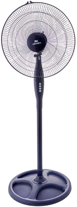 Get Unionaire UFS18-BM-H Stand Fan, 18 inch, 3 speeds - Black with best offers | Raneen.com