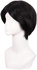 Unisex Synthetic Hair Wig Short Straight Black Thermal Hair