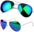 نظارات شمسية للجنسين مصنوع من المعدن UV400