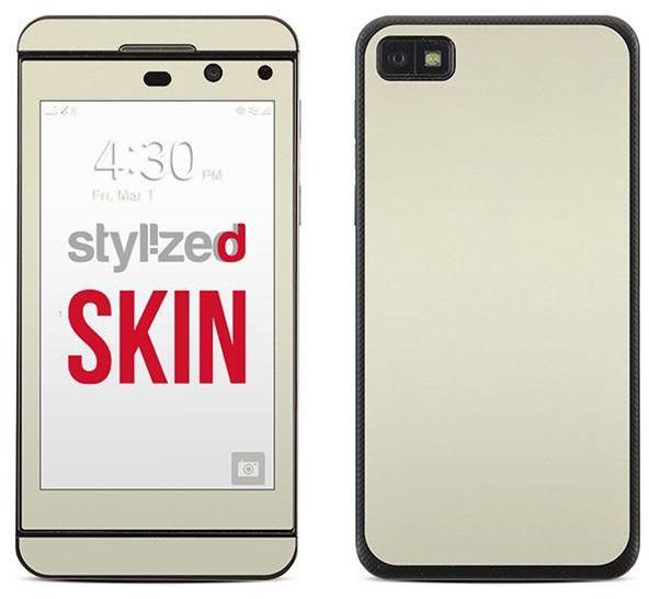Stylizedd Premium Vinyl Skin Decal Body Wrap for Blackberry Z10 - Satin Pearl White