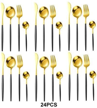 24-Piece Dinnerware Cutlery Set Multicolour