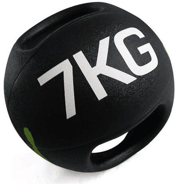 Rubber Medicine Ball With Handle - 7 kg