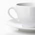 VÄRDERA Coffee cup and saucer, white, 20 cl - IKEA