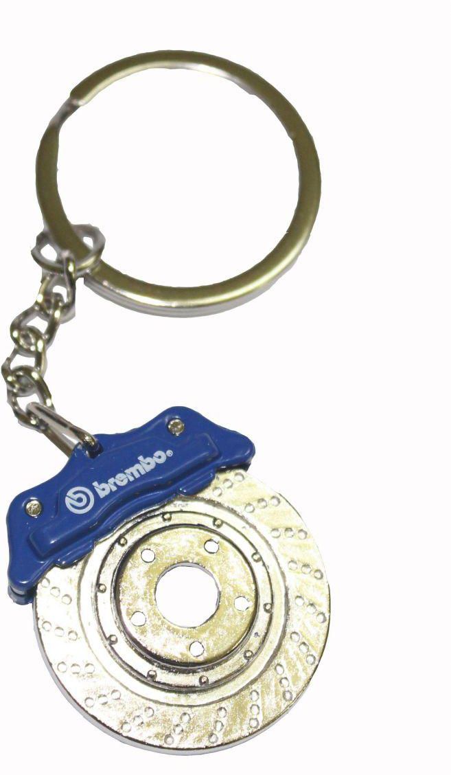 Disc Brake style key ring  blue color