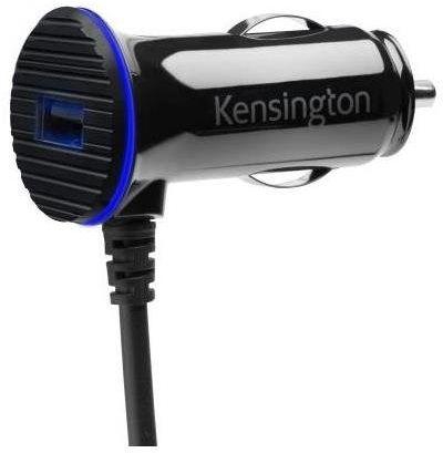 Kensington owerBolt 3.4 Dual Fast Charge Car Charger with Micro USB Cable, Black [K38119WW]